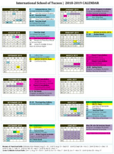 School Calendar | International school of Tucson